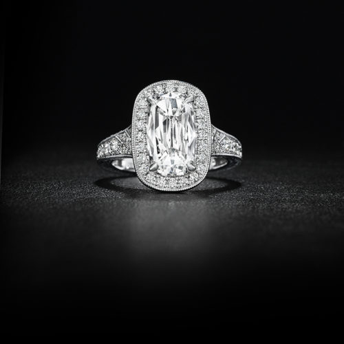 Henri Daussi diamond solitaire ring