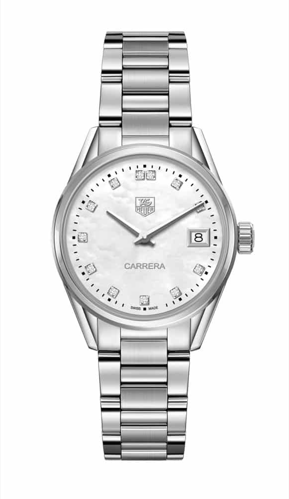 TAG Heuer Carrera  Quartz Ladies Mother of Pearl Steel Watch v2