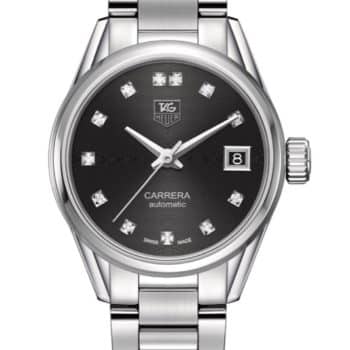 TAG Heuer Carrera  Calibre 9 Automatic Ladies Black Steel Watch