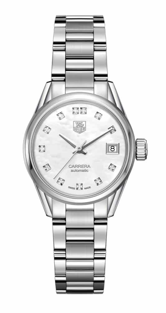 TAG Heuer Carrera  Calibre 9 Automatic Ladies Mother of Pearl Steel Watch