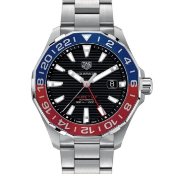 TAG Heuer Aquaracer  Calibre 7 GMT Automatic Mens Black Steel Watch