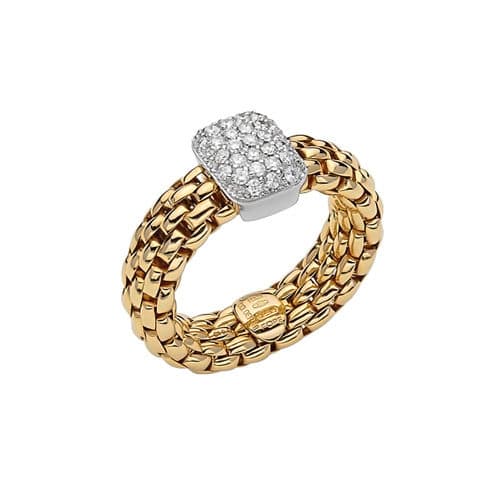 FOPE Vendôme Flex'it Ring with Diamond Pavé