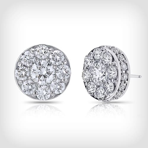Lucido Signature multi diamond earrings