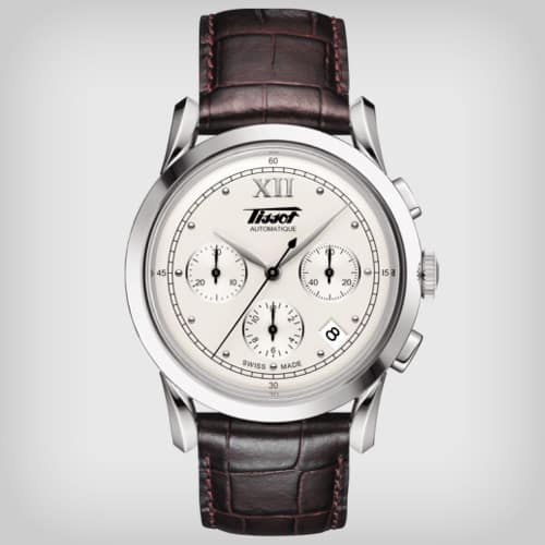 Tissot watch with leather band